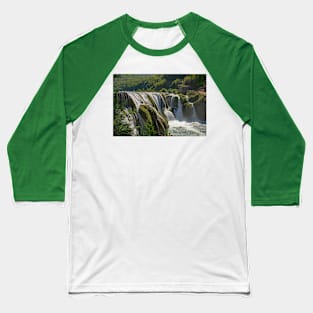 Strbacki Buk Waterfall in Bosnia Baseball T-Shirt